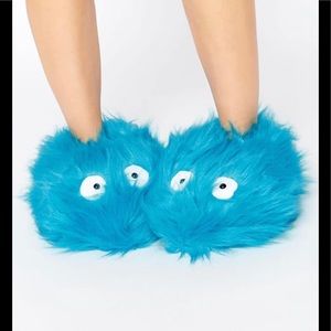 New Look Sesame StreetCookie Monster slippers L